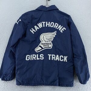 Vintage 1975 Hawthorne Girls Track Jacket S/M New Jersey Chainstitch Cynthia 70s